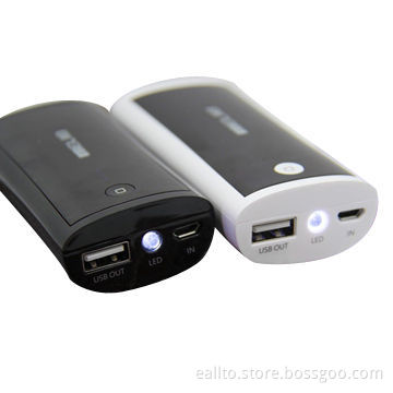 Portable power bank with 5,200mAh capacity